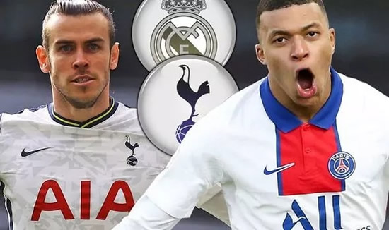 Tottenham to be offered permanent Gareth Bale deal as Real Madrid eye Kylian Mbappe swoop