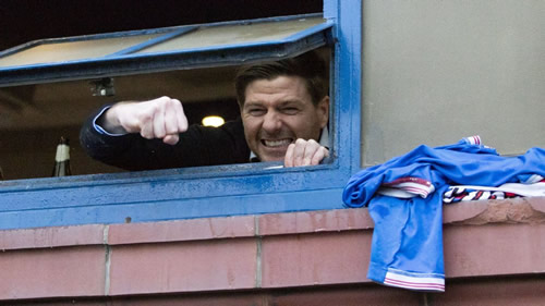 Steven Gerrard steers Rangers to first Scottish title in 10 years
