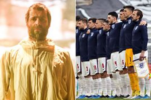 Liam Gallagher hammers 'stellar voices' of England squad during national anthem