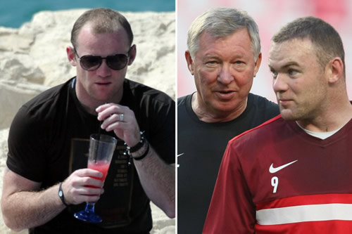 Sir Alex Ferguson claims Wayne Rooney could not handle his booze & he was powerless to stop the player having affairs