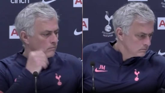 Mourinho reaction after he learns of Prince Philip's death in press conference
