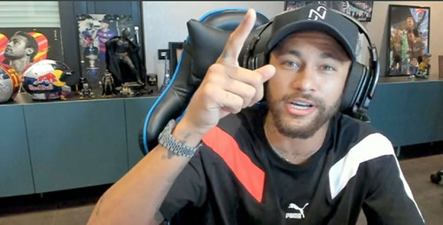 Neymar caught watching illegal stream with X-rated images of women popping up
