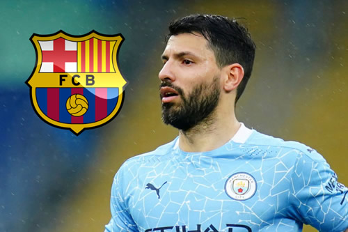 Sergio Aguero closing in on Barcelona free transfer but could be forced into 40 PER CENT pay cut on £250k-a-week wages