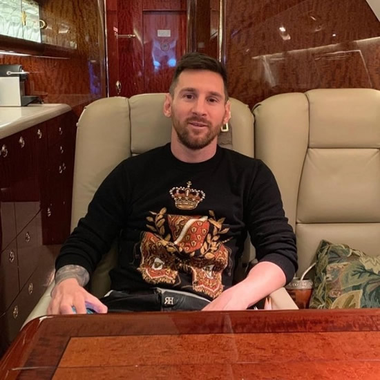 HOMEWARD BOUND Lionel Messi flies back to Argentina with family on private jet with Barcelona transfer future still up-in-air