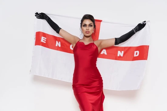 Miss England will cheer on Gareth Southgate and his boys against Scotland