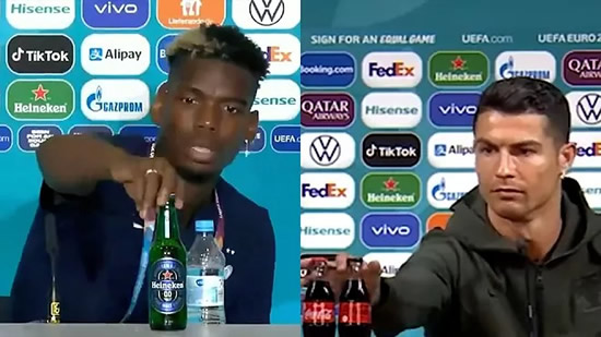 Ronaldo and Pogba would face punishment in the USA for press conference antics