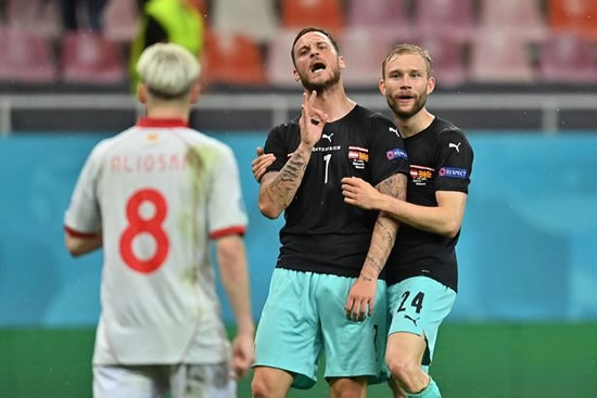 Austria fans defend Marko Arnautovic by sneaking 'censored' cut-out into stadium