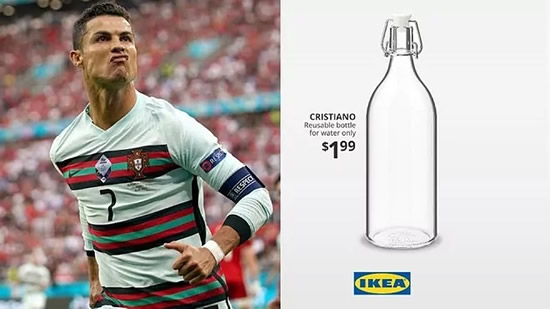 Ikea launch joke product after Cristiano Ronaldo's Coca Cola gesture