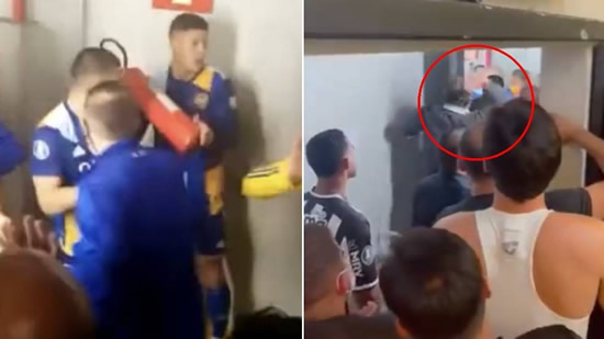 Chaotic Boca Juniors vs Atletico Mineiro post-match fight: Tear gas and a bottle-throwing president