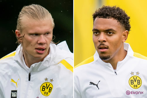 Chelsea transfer target Erling Haaland hints he’s staying at Dortmund as he reveals excitement at Donyell Malen signing