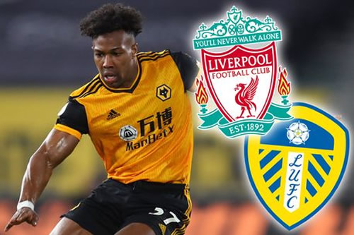 Leeds hunt £30m Liverpool target Adama Traore and 'offer Wolves ace five-year deal'