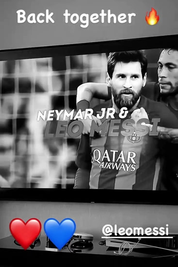 Neymar announces Lionel Messi transfer to PSG with 'back together' Instagram message and throwback Barcelona snap