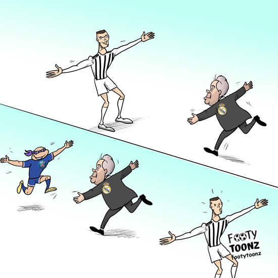 7M Daily Laugh - Ancelotti ignores Ronaldo