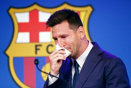 Lionel Messi's used tissue from emotional press conference up for auction