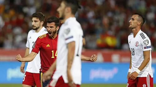 Spain get their groove back against Georgia