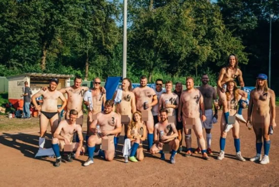 NAKED AMBITION Germany’s naked football team challenge England to strip off for grudge match after Euros humiliation