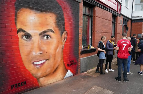 Fans claims Cristiano Ronaldo mural makes him look like EastEnders legend Pat Butcher