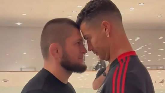 Khabib face to face with Cristiano Ronaldo: He is the best player ever