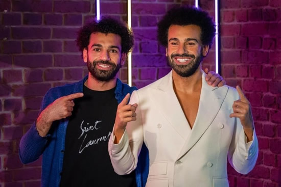 Mo Salah stunned by waxwork of himself at Madame Tussauds and has cheeky peek at whether figure has ABS like him