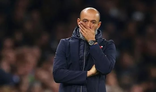 Tottenham boss Nuno Espirito Santo responds to fans booing off team after Man Utd loss