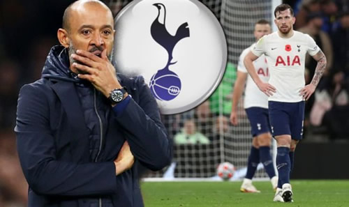 Tottenham boss Nuno Espirito Santo 'could be sacked' as board hold emergency talks