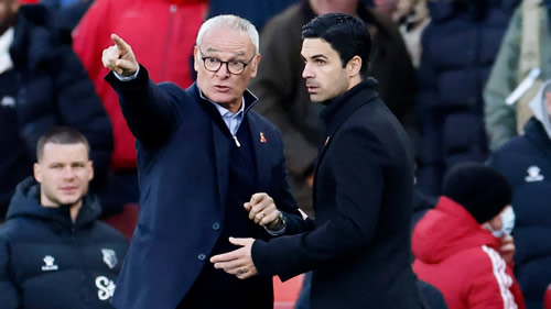 Ranieri accuses Arsenal of showing 'no respect' after Watford manager's full-time row with Arteta