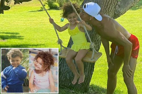 Cristiano Ronaldo pays touching tribute to young daughter on her fourth birthday as Man Utd star shares wholesome photos