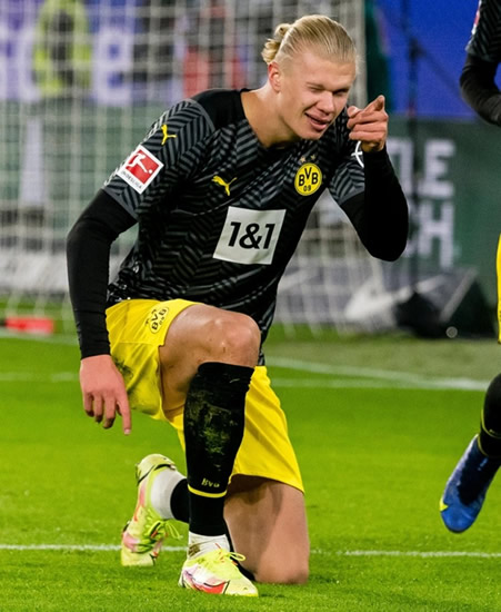 HAA HA Watch as Erling Haaland given finger by grumpy female Wolfsburg fan after scoring off the bench for Borussia Dortmund