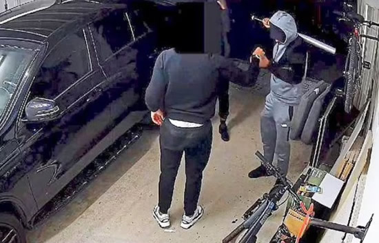 Shocking moment Arsenal star Gabriel fights off masked thugs in horror baseball bat attack over his £45k Mercedes