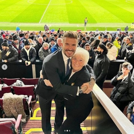 David Beckham shares heartwarming reunion snap with Man Utd receptionist