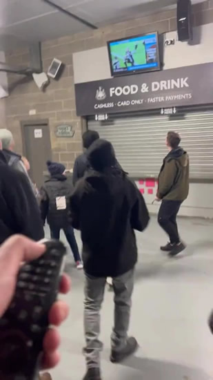Prankster turns off TVs showing Newcastle vs Man Utd with remote in St James' Park concourse to leave fans fuming