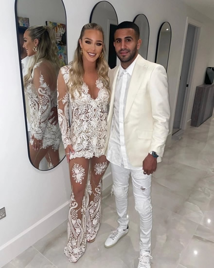Manchester City ace Riyad Mahrez and Dawn Ward's daughter Taylor have secretly married