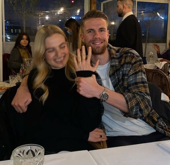 Brentford's Kris Ajer celebrates engagement to girlfriend Marte Koepp with old Celtic pals Greg Taylor and Ryan Christie