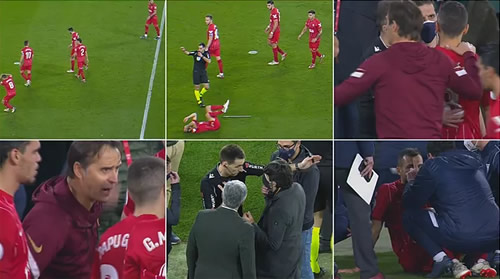 Real Betis vs Sevilla suspended after Joan Jordan hit by object thrown from crowd