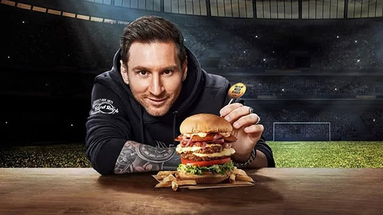 The 'Messi Burger' is coming to Hard Rock Cafes worldwide in March