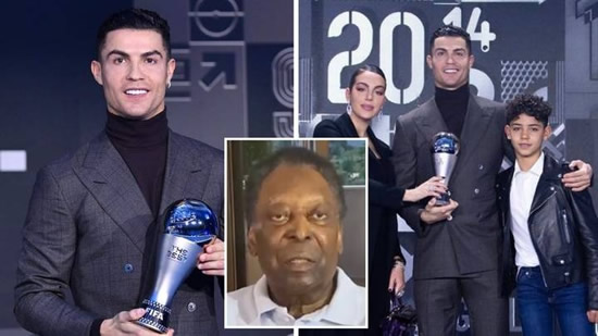 Cristiano Ronaldo And Pele Have Heart-Warming Exchange After Manchester United Striker Wins Special FIFA Award