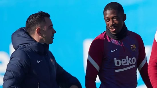Dembele trains with Barcelona as usual