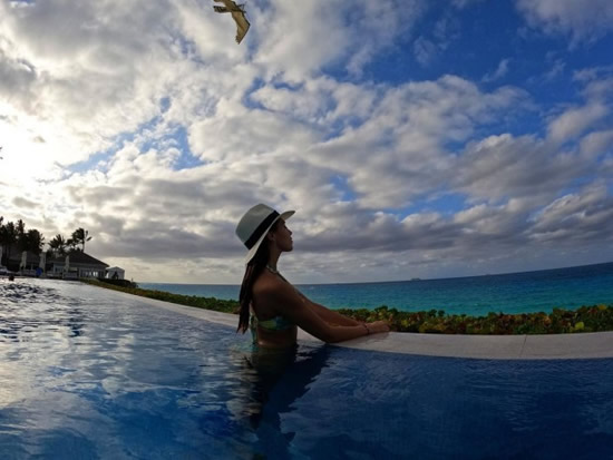 Chelsea keeper Kepa and Miss Universe girlfriend Andrea enjoy romantic Bahamas getaway during international break
