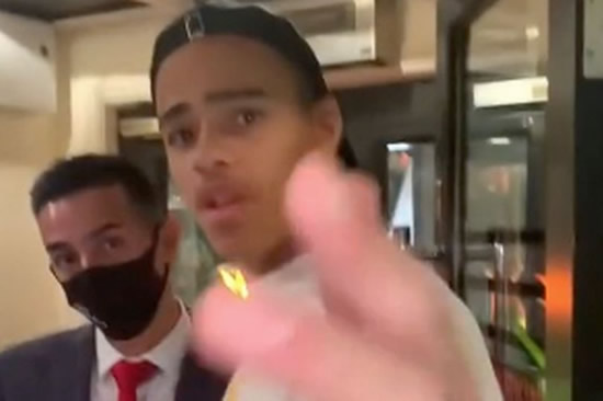 Fan filmed taunting Mason Greenwood ahead of discovering if he'll face rape charges