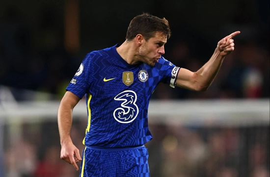 Angry Cesar Azpilicueta row with Chelsea fan after Blues leak four against Arsenal at half-empty Stamford Bridge