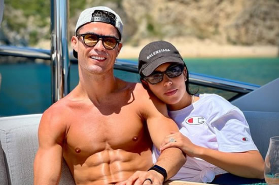 Cristiano Ronaldo shows off ripped abs as Man Utd star relaxes with Georgina Rodriguez on holiday