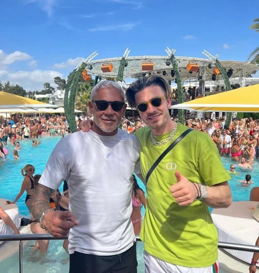 JUMPING JACK Jack Grealish continues wild Premier League title celebrations as Man City ace jets to Ibiza to party with Wayne Lineker