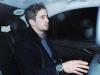 Night on the town ... Danny Cipriani leaves in taxi after spending evening with his ex Kelly Brook