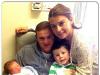 Happy family ... Coleen Rooney with husband Wayne and sons Kai and Klay