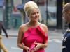 Overdressed ... Helen Flanagan wears OTT outfit to work at salon