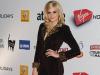 Feline: Pixie Lott wears a black jumpsuit with leopard print lapels and cuffs