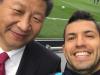 Sergio Aguero: Thanks for the selfie President Xi