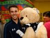 Christian Eriksen poses with cuddly bear