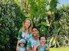 The Varane family with son Ruben and daughter Anais 