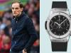 Thomas Tuchel wears Hublot after being given one by the sponsors of Chelsea